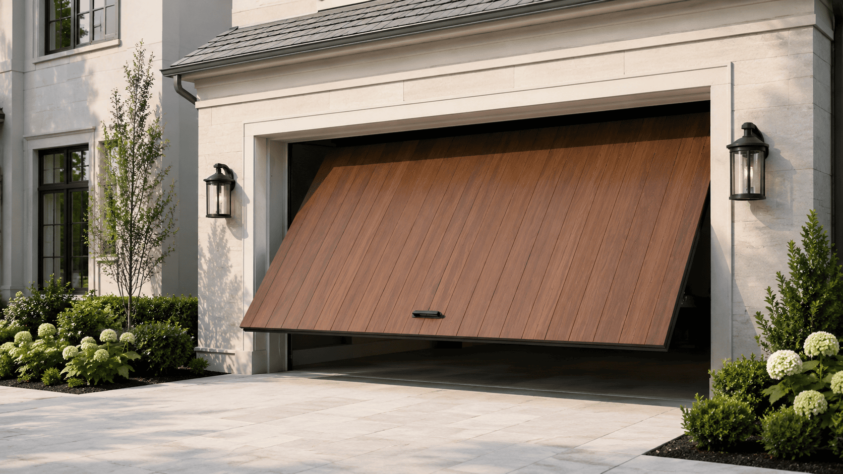 Garage door repair in progress — Cannon Hill